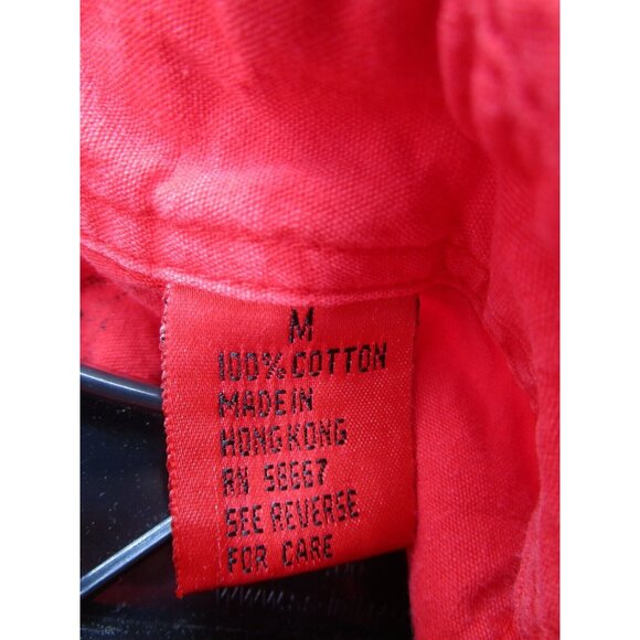 VINTAGE IOU Shirt Medium Button Down Pockets Camp Limited Edition Retro - Picture 9 of 10